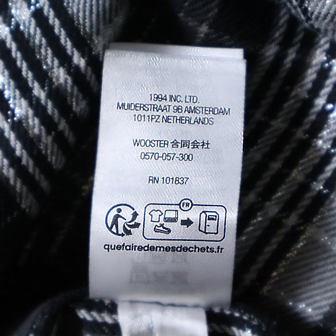 SUPREME(シュプリーム) 23SS Metallic Plaid S/S shirt メタリックプレイドチェック総柄半袖シャツ グレー