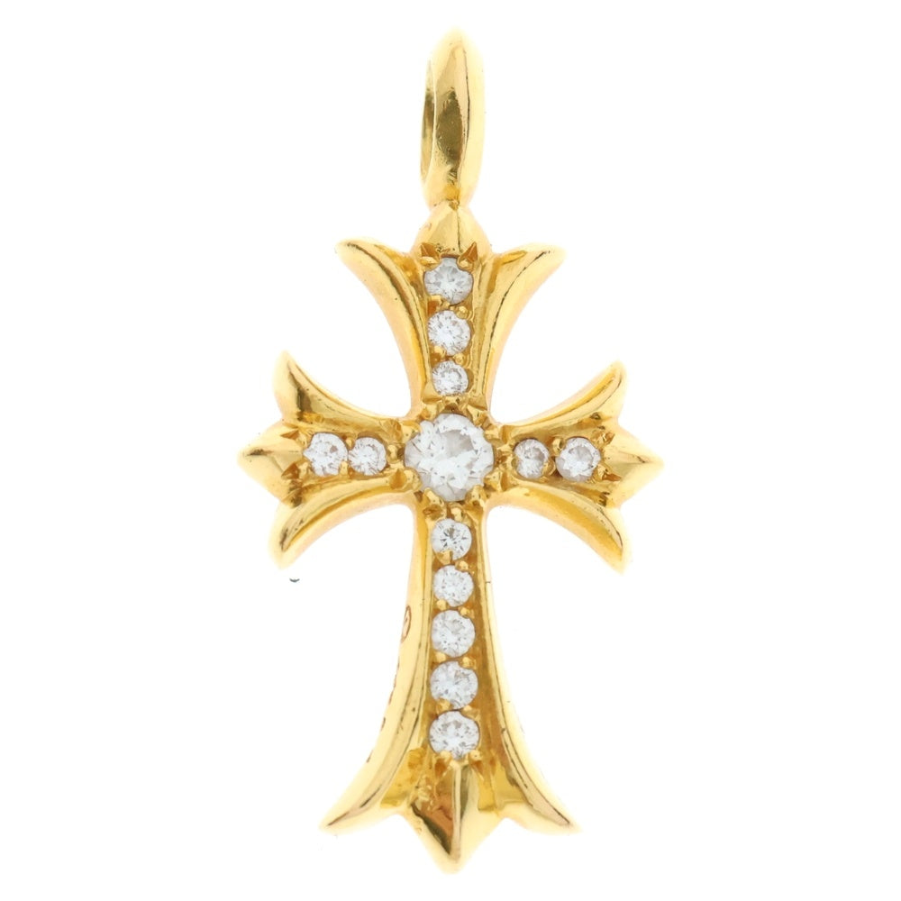 CHROME HEARTS(クロムハーツ) 22K TNY CRSF P/DIA タイニーファットクロス PAVEダイヤ ペンダントトップ ゴールド BCA033