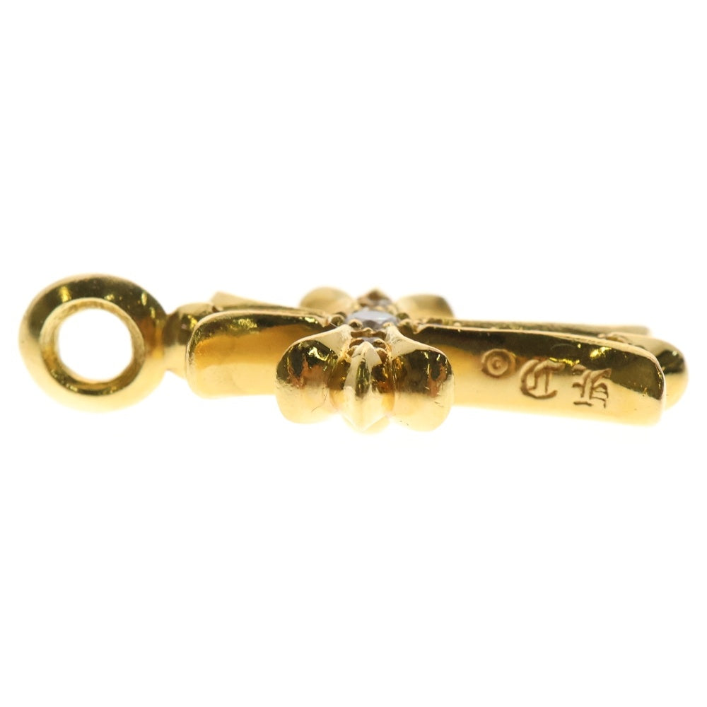 CHROME HEARTS(クロムハーツ) 22K TNY CRSF P/DIA タイニーファットクロス PAVEダイヤ ペンダントトップ ゴールド BCA033