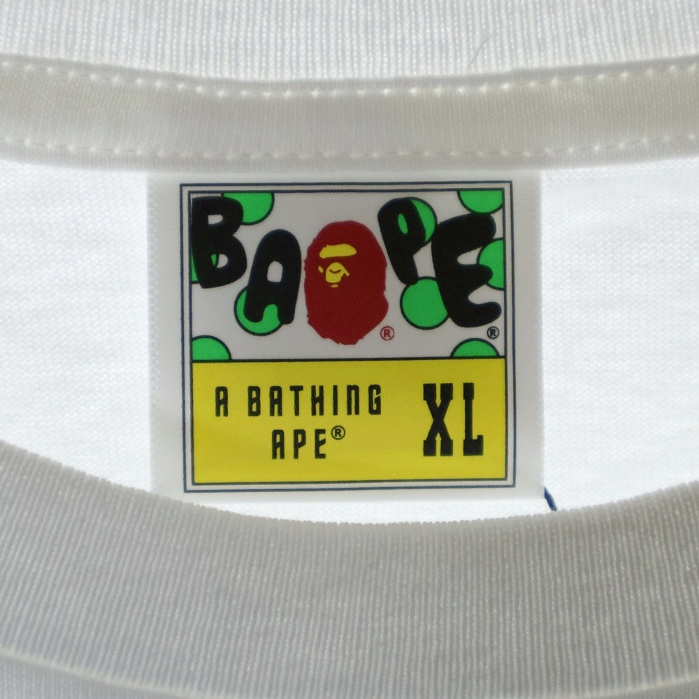 A BATHING APE(アベイシングエイプ) CITY CAMO COLLEGE ATS TEE クルーネック半袖Tシャツカットソー ホワイト 001TEL801028M