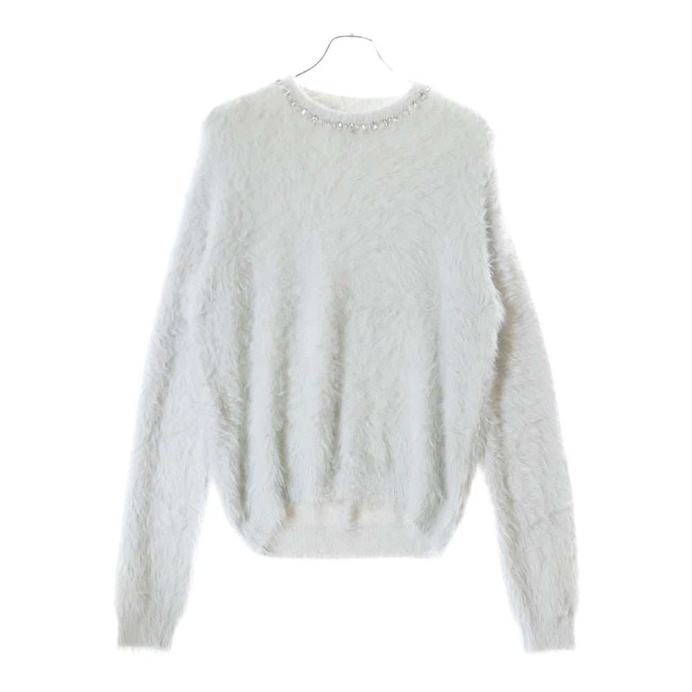 BIRTH OF ROYAL CHILD(バースオブロイヤルチャイルド) Diamond Mink Sweater ラインストーンモヘアラメニット