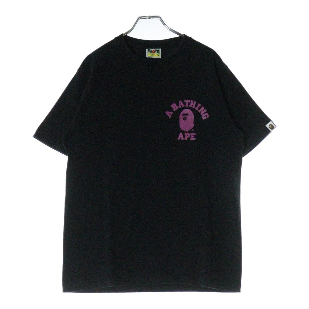 A BATHING APE(アベイシングエイプ) ABC CAMO COLLEGE ATS TEE ABC カモ カレッジ ATS 半袖Tシャツカットソー ブラック