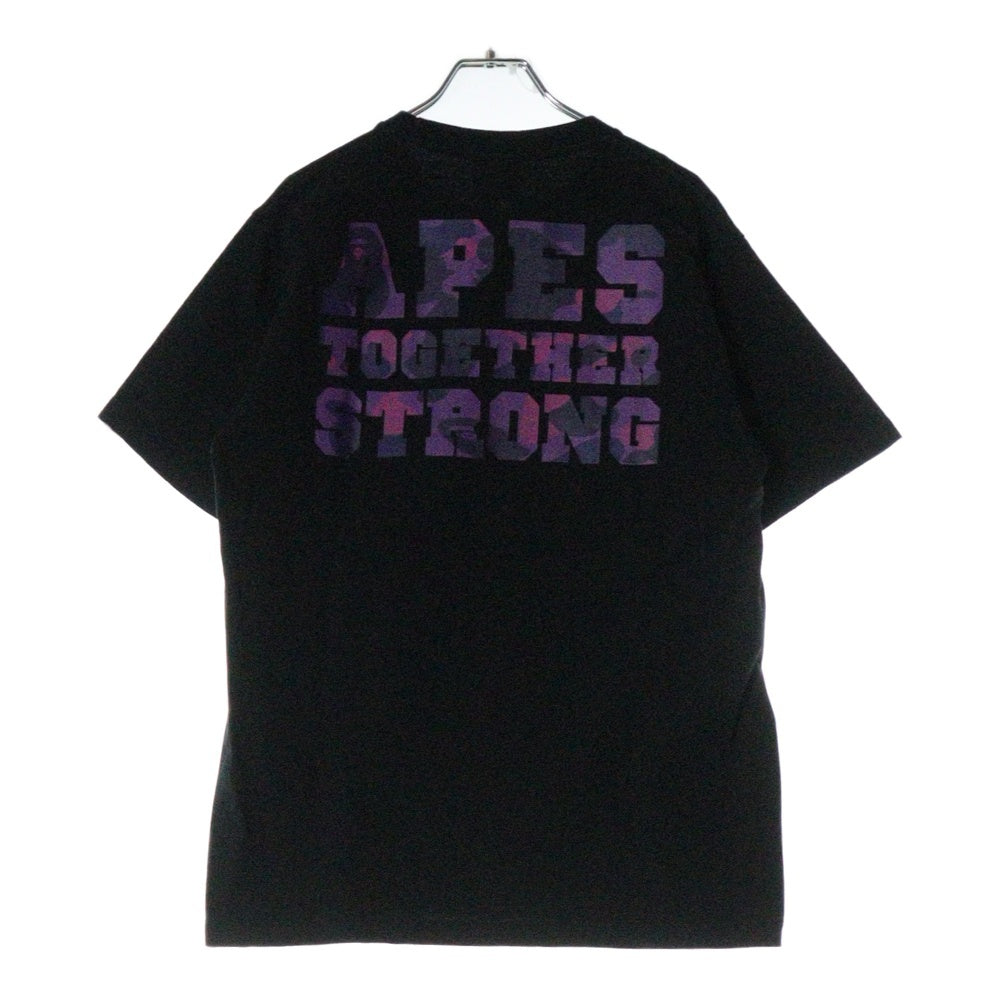 A BATHING APE(アベイシングエイプ) ABC CAMO COLLEGE ATS TEE ABC カモ カレッジ ATS 半袖Tシャツカットソー ブラック