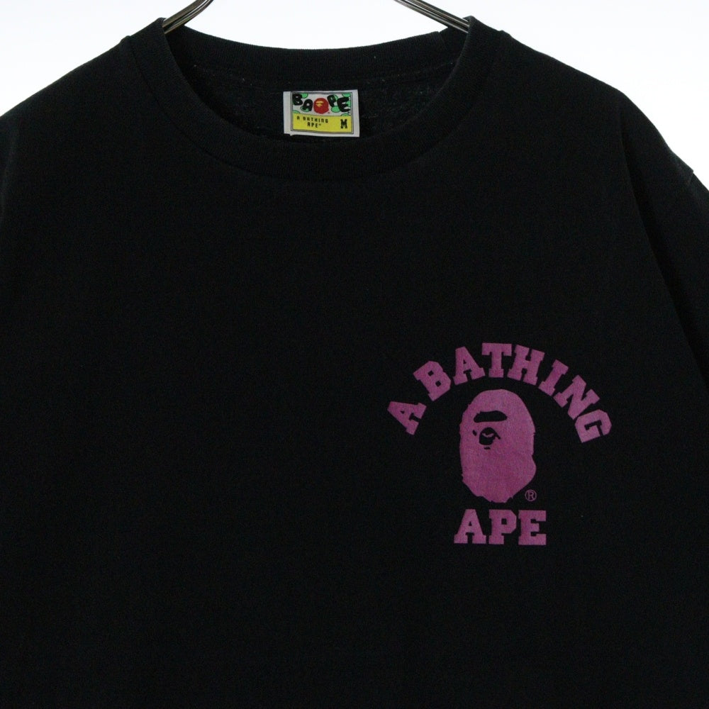 A BATHING APE(アベイシングエイプ) ABC CAMO COLLEGE ATS TEE ABC カモ カレッジ ATS 半袖Tシャツカットソー ブラック