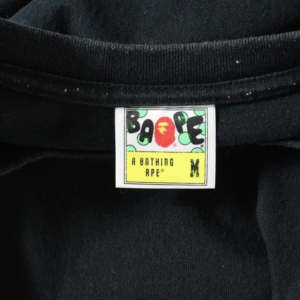 A BATHING APE(アベイシングエイプ) ABC CAMO COLLEGE ATS TEE ABC カモ カレッジ ATS 半袖Tシャツカットソー ブラック