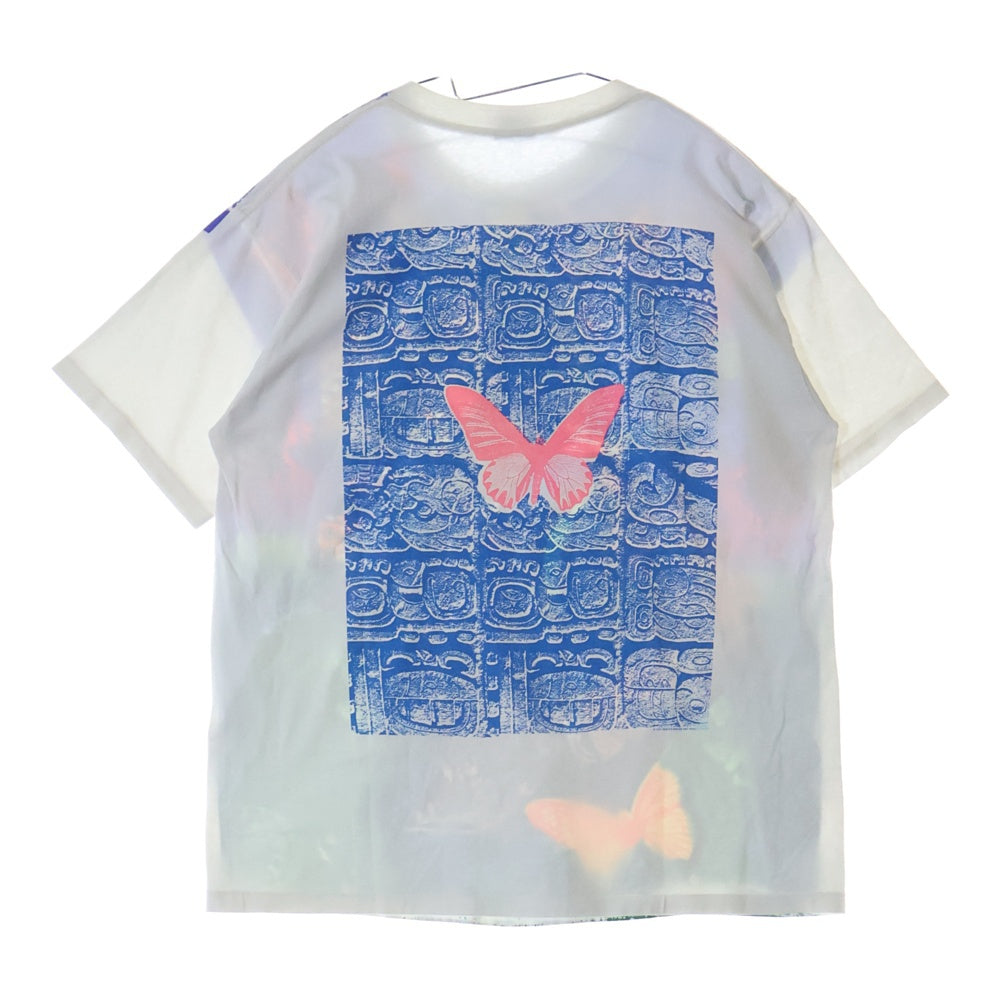 VINTAGE(ヴィンテージ) 90s Miles Davis Heaven smiles マイルス・デイヴィス ヘヴンスマイルス 両面プリントクルーネック半袖Tシャツカットソー ホワイト