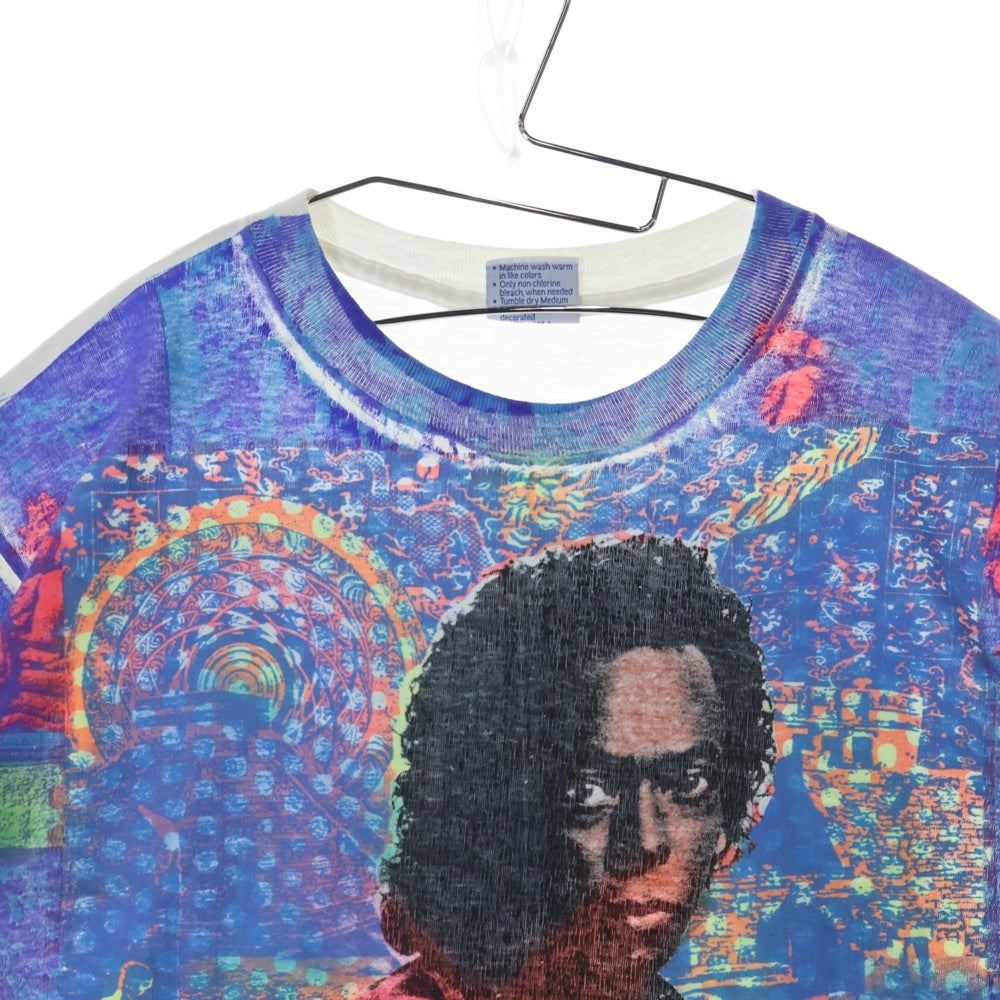VINTAGE(ヴィンテージ) 90s Miles Davis Heaven smiles マイルス・デイヴィス ヘヴンスマイルス 両面プリントクルーネック半袖Tシャツカットソー ホワイト