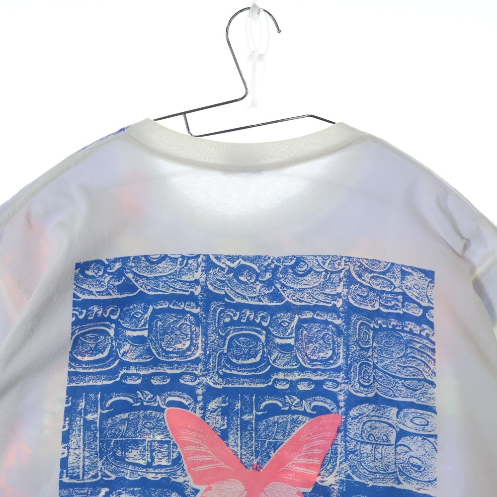 VINTAGE(ヴィンテージ) 90s Miles Davis Heaven smiles マイルス・デイヴィス ヘヴンスマイルス 両面プリントクルーネック半袖Tシャツカットソー ホワイト