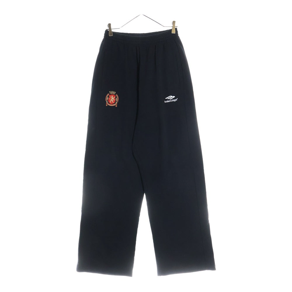 BALENCIAGA(バレンシアガ) 24SS SOCCER BAGGY サッカーシリーズ バギースウェットワイドパンツ ブラック 777708 TPVW3