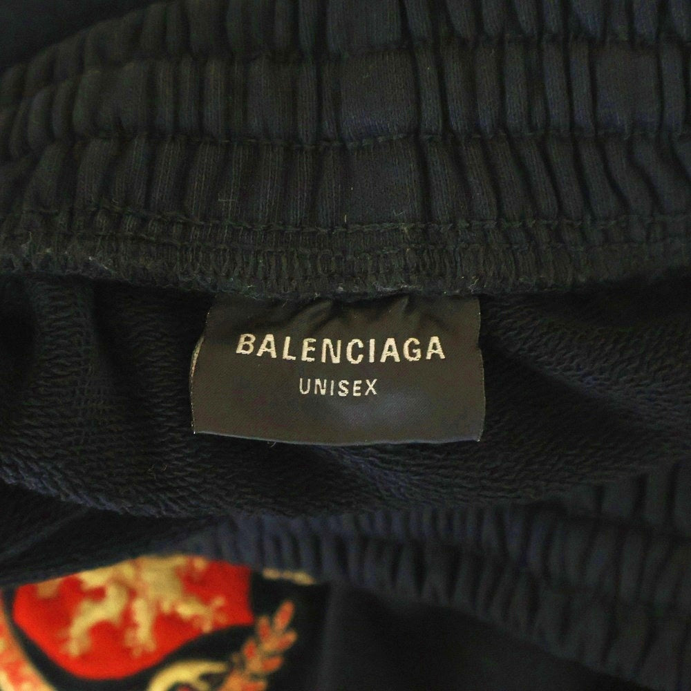 BALENCIAGA(バレンシアガ) 24SS SOCCER BAGGY サッカーシリーズ バギースウェットワイドパンツ ブラック 777708 TPVW3