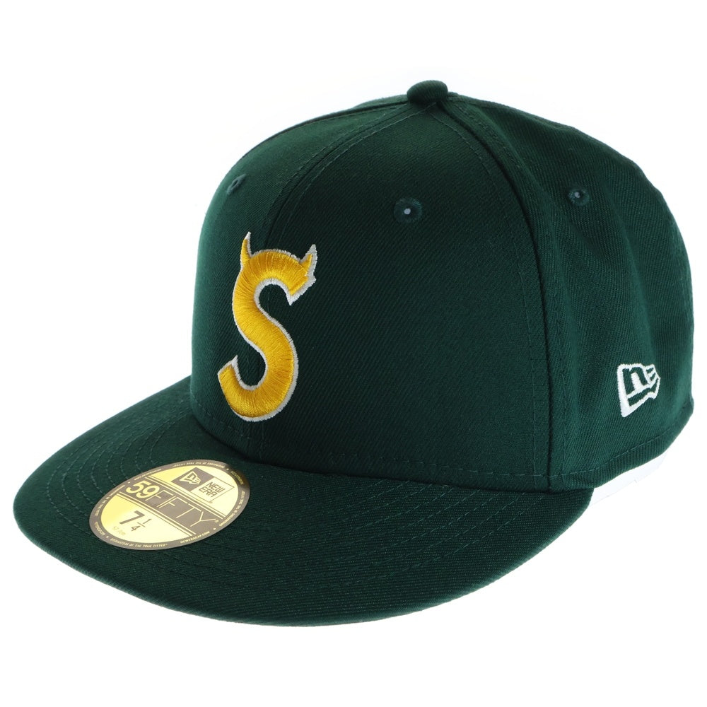 SUPREME(シュプリーム) 22AW ×New Era S Logo ×ニューエラ ロゴ刺繍 ベースボールキャップ 帽子 グリーン