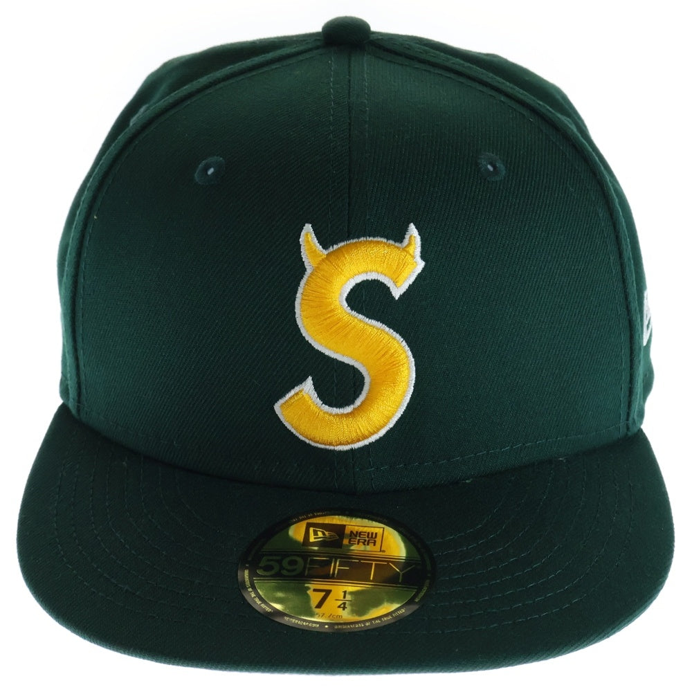 SUPREME(シュプリーム) 22AW ×New Era S Logo ×ニューエラ ロゴ刺繍 ベースボールキャップ 帽子 グリーン