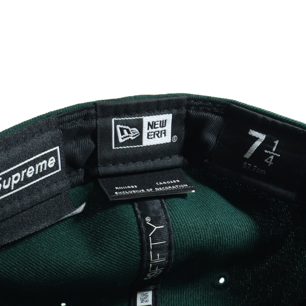 SUPREME(シュプリーム) 22AW ×New Era S Logo ×ニューエラ ロゴ刺繍 ベースボールキャップ 帽子 グリーン