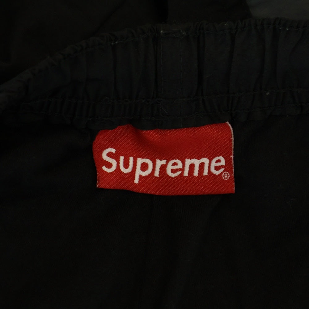 SUPREME(シュプリーム) Side Logo Track Pants サイドロゴ刺繍 ナイロントラックパンツ ブラック/グレー