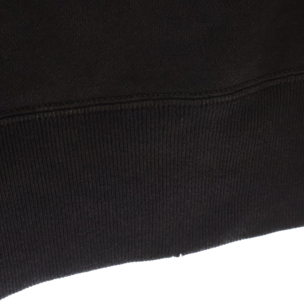 SAINT MICHAEL(セントマイケル) 24AW ×Kousuke Kawamura CREW SWEAT NOTHING IMPORTANT 河村康輔 ナッシングインポータント長袖クルーネックスウェットトレーナー ブラック SM-YS1-0000-C36