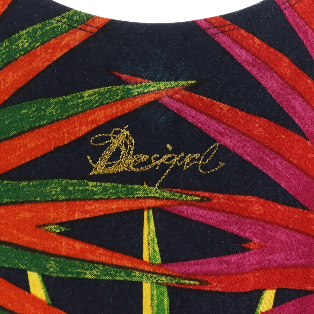 Desigual(デシグアル) Railey Dress レイリードレス ノースリーブ総柄ワンピース レディース マルチカラー 41V2138