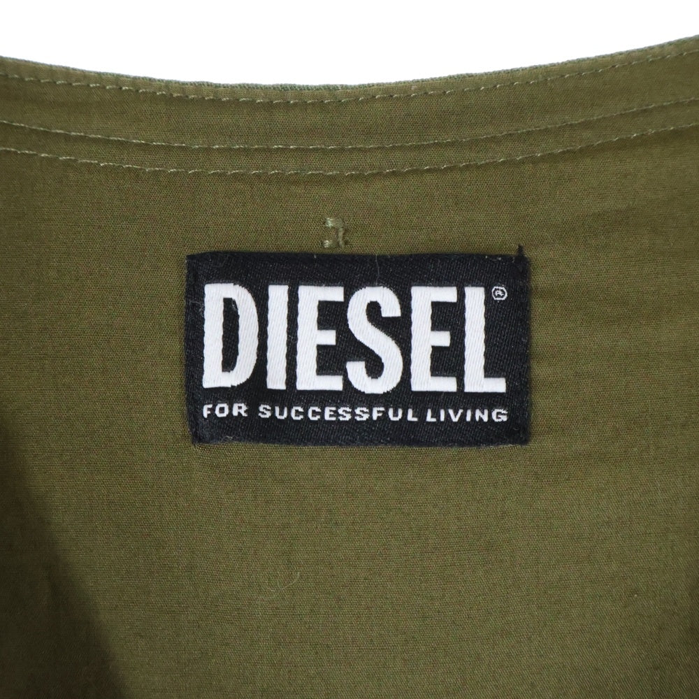 DIESEL(ディーゼル) D-GIUDITTA ジュディッタ ノースリーブカットオフワンピース レディース カーキ A04540