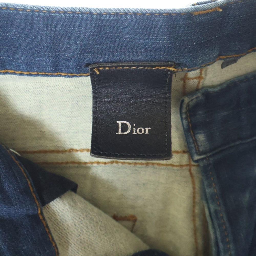 Dior HOMME(ディオールオム) サイドジップデザインスーパースキニーデニムパンツ レディース インディゴ 9H31J2971233