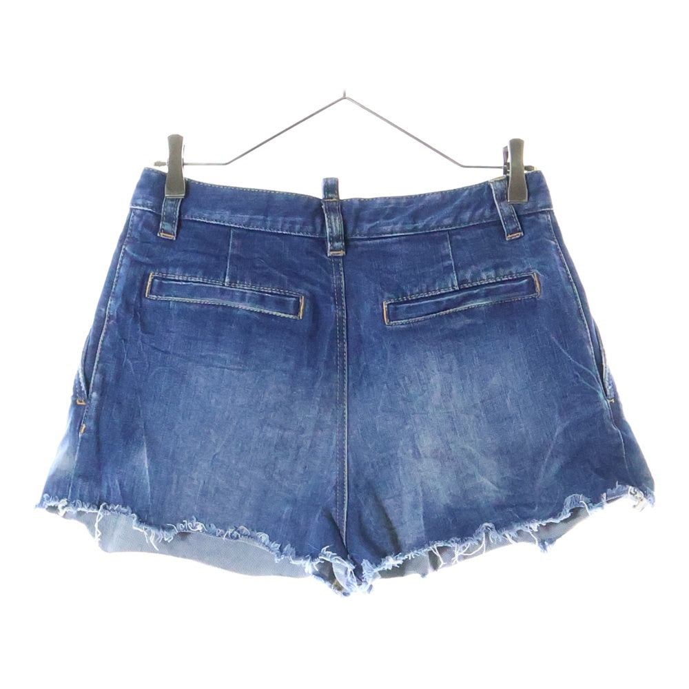 DSQUARED2(ディースクエアード) 22SS カットオフデニムショーツ ブル― ショートパンツ レディース S75MU0393 S30663