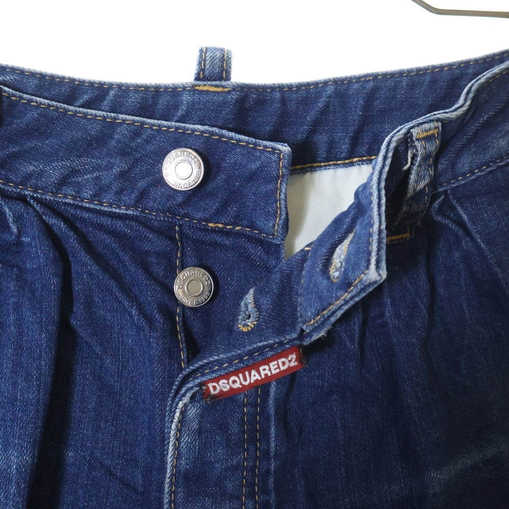 DSQUARED2(ディースクエアード) 22SS カットオフデニムショーツ ブル― ショートパンツ レディース S75MU0393 S30663