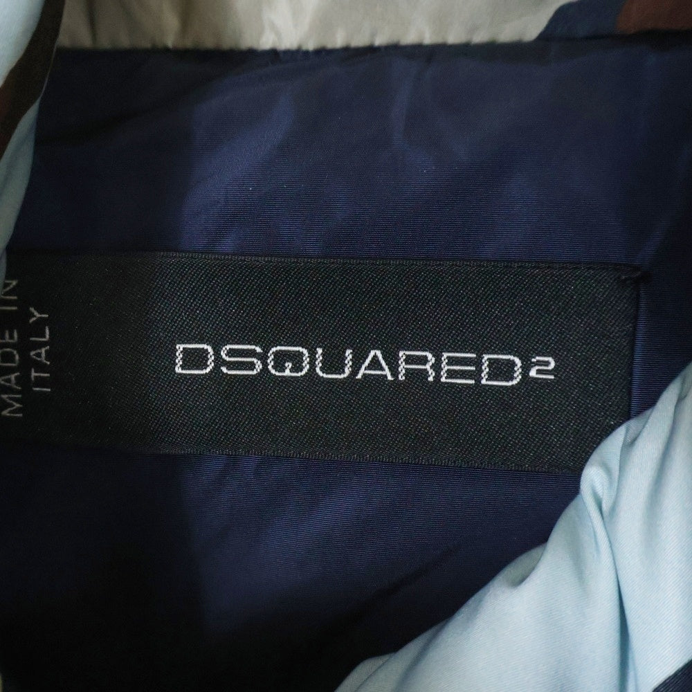 DSQUARED2(ディースクエアード) カモフラージュ総柄ダウンジャケット マルチカラー 74AM044742421