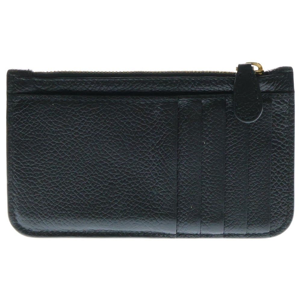 BALENCIAGA(バレンシアガ) CASH COIN AND CARD HOLDER ロゴデザインレザーキャッシュコインアンドカードホルダーケース ブラック 594214