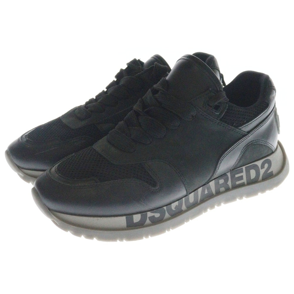 DSQUARED2(ディースクエアード) RUNNING ランニング ソールデザインローカットスニーカー レディース ブラック snm0213 01503280 2124