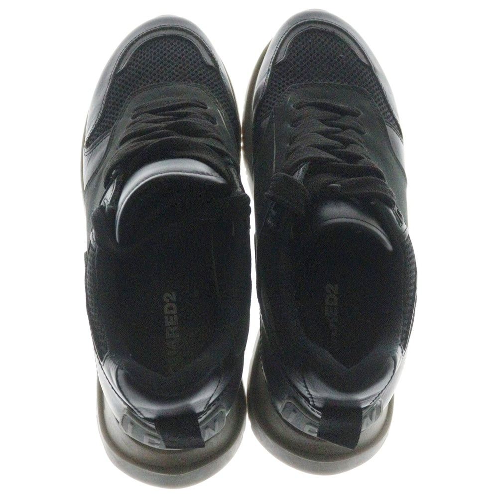 DSQUARED2(ディースクエアード) RUNNING ランニング ソールデザインローカットスニーカー レディース ブラック snm0213 01503280 2124