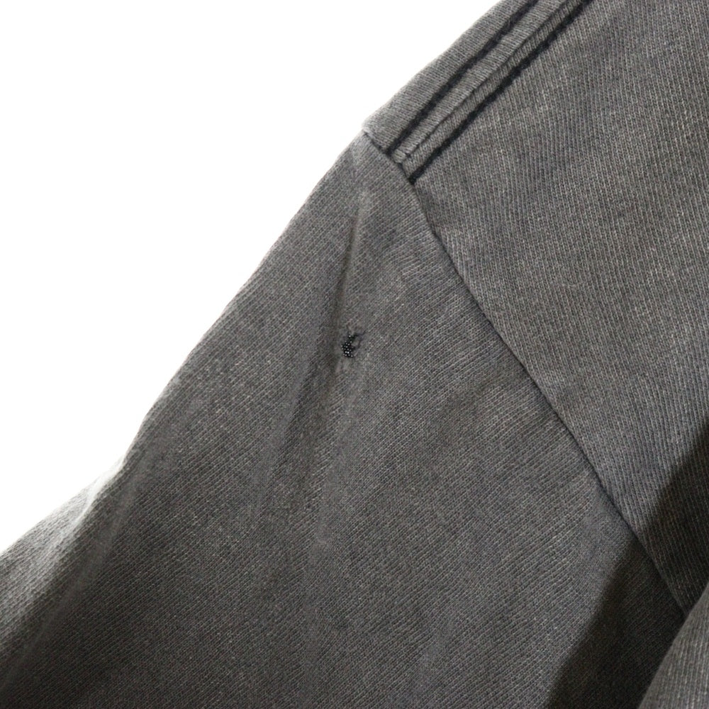 SAINT MICHAEL(セントマイケル) 23SS DEVIL SHORT SLEEVE T-SHIRT ヴィンテージ加工デビルフロントプリントクルーネック半袖Tシャツカットソー グレー SM-S23-0000-002
