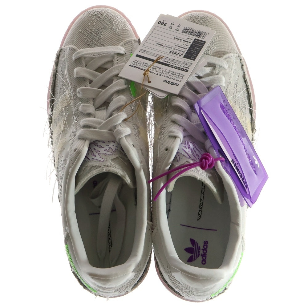 adidas Originals(アディダスオリジナルス) ×Youth of Paris Campus Crystal White ×ユースオブパリ キャンパス ローカットスニーカー ホワイト US10/28cm ID6805