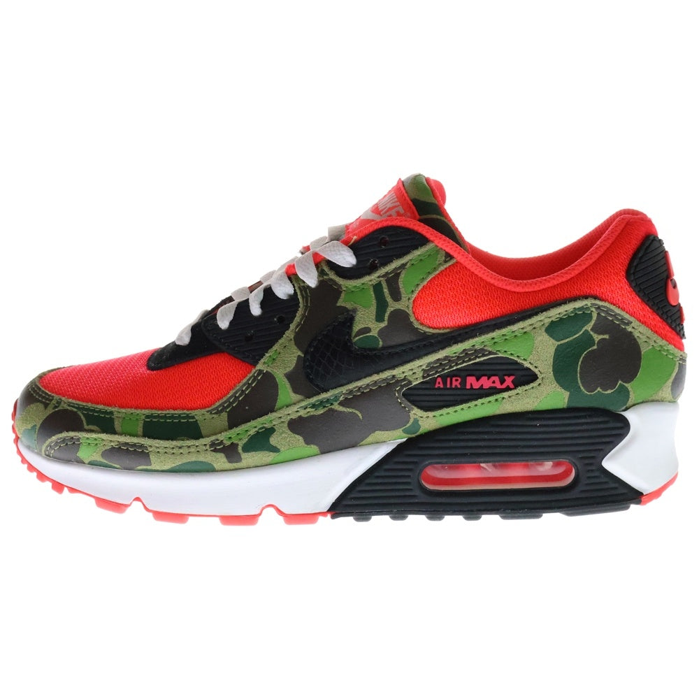 NIKE(ナイキ) ×ATMOS Air Max 90 Duck Camo 2020 アトモス エアマックス90 ダックカモ ローカットスニーカー レッド/カモフラージュ US10/28cm CW6024-600
