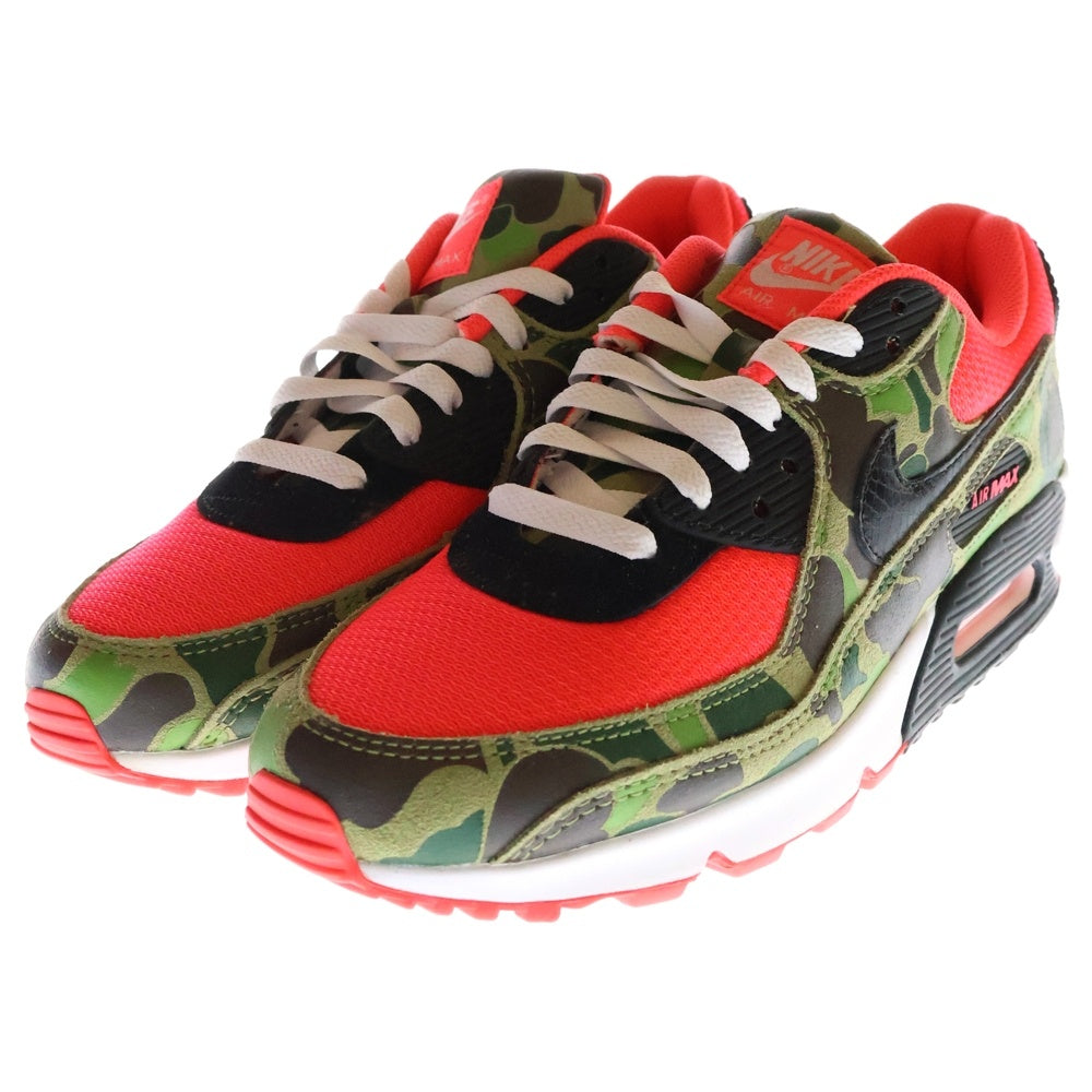 NIKE(ナイキ) ×ATMOS Air Max 90 Duck Camo 2020 アトモス エアマックス90 ダックカモ ローカットスニーカー レッド/カモフラージュ US10/28cm CW6024-600