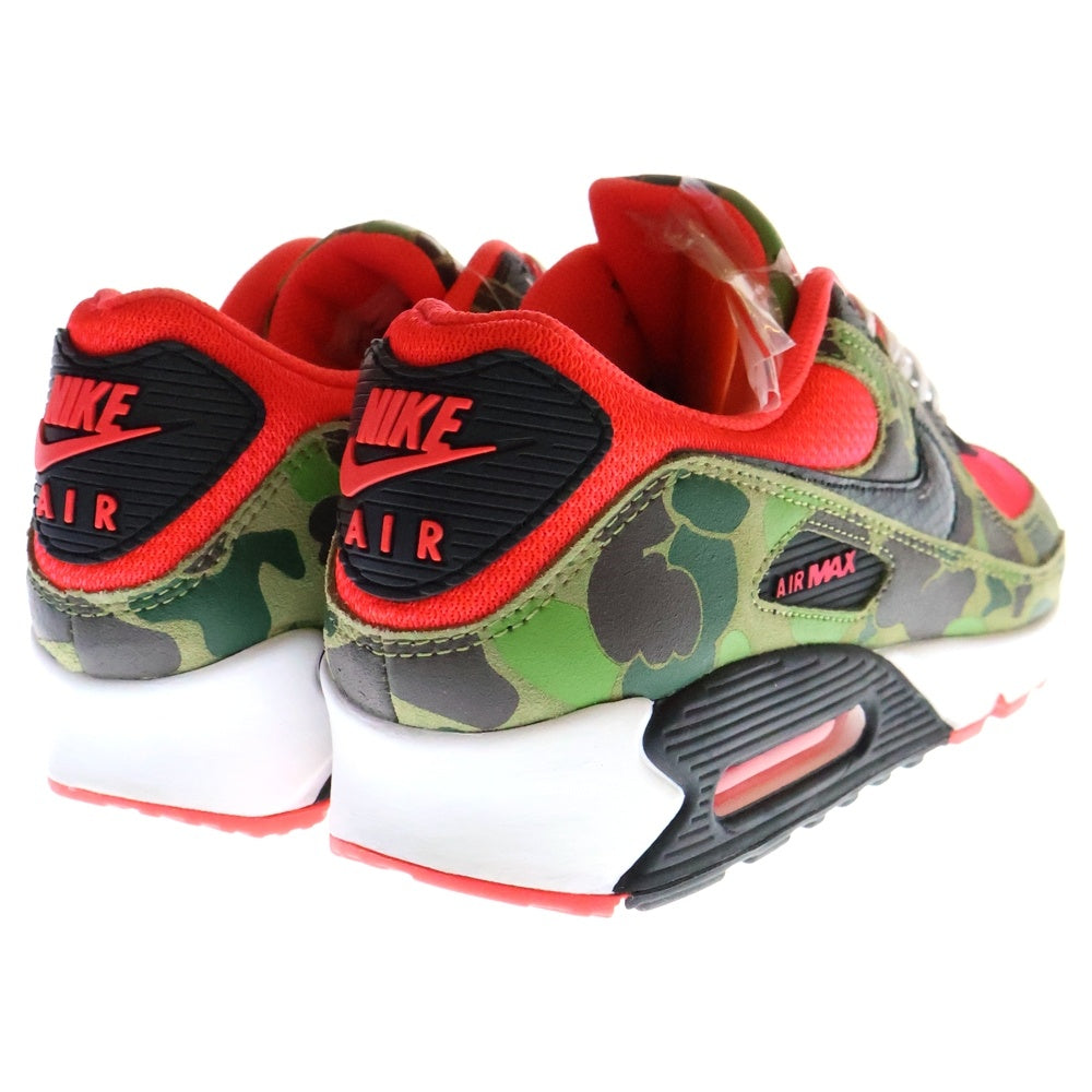 NIKE(ナイキ) ×ATMOS Air Max 90 Duck Camo 2020 アトモス エアマックス90 ダックカモ ローカットスニーカー レッド/カモフラージュ US10/28cm CW6024-600