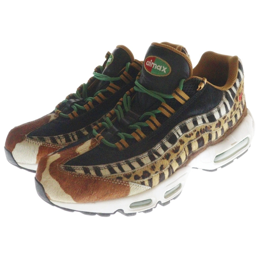 NIKE(ナイキ) ×ATMOS Air Max 95 DLX Animal Pack アトモス エアマックス95 DLX アニマルパック ローカットスニーカー ブラウン US10.5/28.5cm AQ0929-200