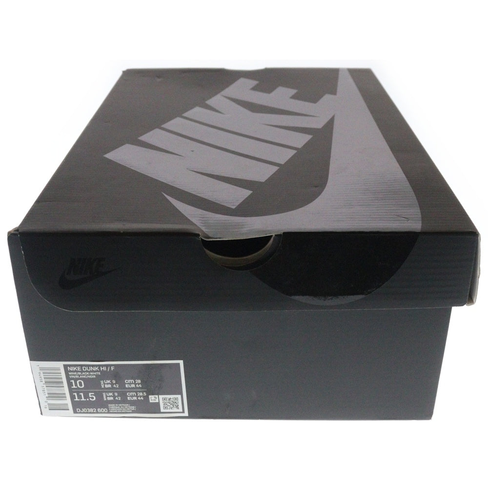 NIKE(ナイキ) ×Fragment Dunk High City Pack Beijing 2021 フラグメント ダンク ハイ シティパック 北京 ハイカットスニーカー ブラック/パープル US10/28cm DJ0382-600