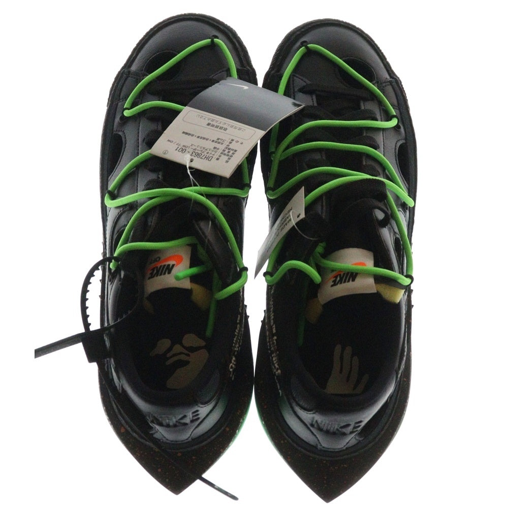 NIKE(ナイキ) ×Off-White Blazer Low オフホワイト ブレーザー ローカットスニーカー ブラック/グリーン US10.5/28.5cm DH7863-001