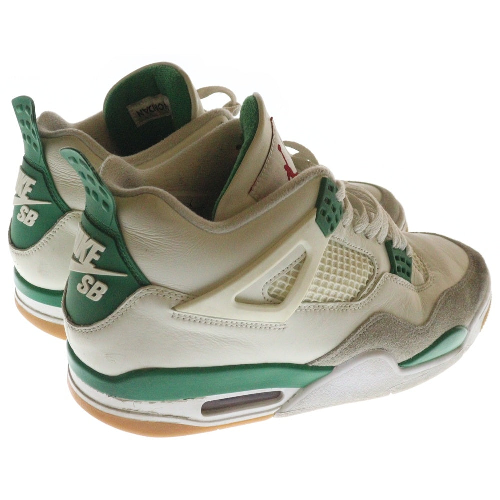 NIKE SB(ナイキエスビー) ×Air Jordan 4 Retro SP Pine Green エアジョーダン4 レトロ SP パイングリーン ハイカットスニーカー ホワイト/グリーン US10.5/28.5cm DR5415-103