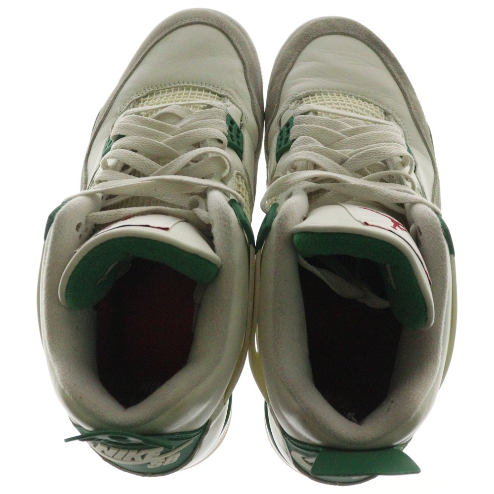 NIKE SB(ナイキエスビー) ×Air Jordan 4 Retro SP Pine Green エアジョーダン4 レトロ SP パイングリーン ハイカットスニーカー ホワイト/グリーン US10.5/28.5cm DR5415-103
