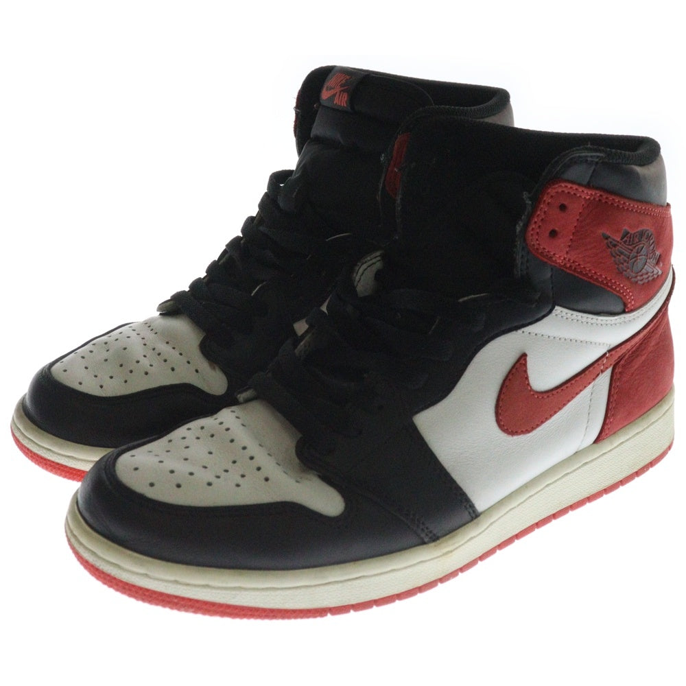 NIKE(ナイキ) Air Jordan 1 Retro High TRACK RED エアジョーダン1 トラック レッド ハイカットスニーカー レッド US9.5/27.5cm 555088-112
