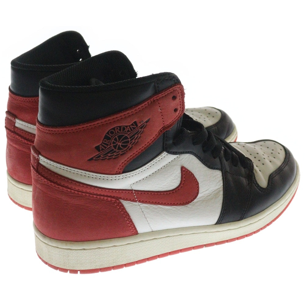 NIKE(ナイキ) Air Jordan 1 Retro High TRACK RED エアジョーダン1 トラック レッド ハイカットスニーカー レッド US9.5/27.5cm 555088-112