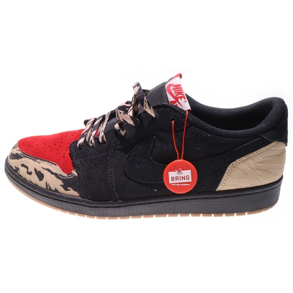 NIKE(ナイキ) ×Sole Fly Air Jordan 1 Low Black and Sport Red ソールフライ エアジョーダン1 ローカットスニーカー マルチカラー US10.5/28.5cm DN3400-001