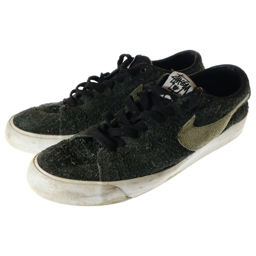 NIKE SB(ナイキエスビー) ×Stussy Blazer Low ステューシー ブレーザー ローカットスニーカー カーキ US9.5/27.5cm BQ6449-001