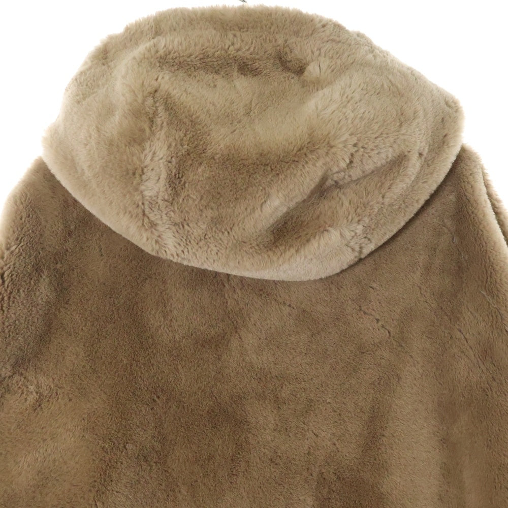 HERNO(ヘルノ) フード付き ジップアップ ファージャケット レディース GI0138D-12422-2105 ベージュ