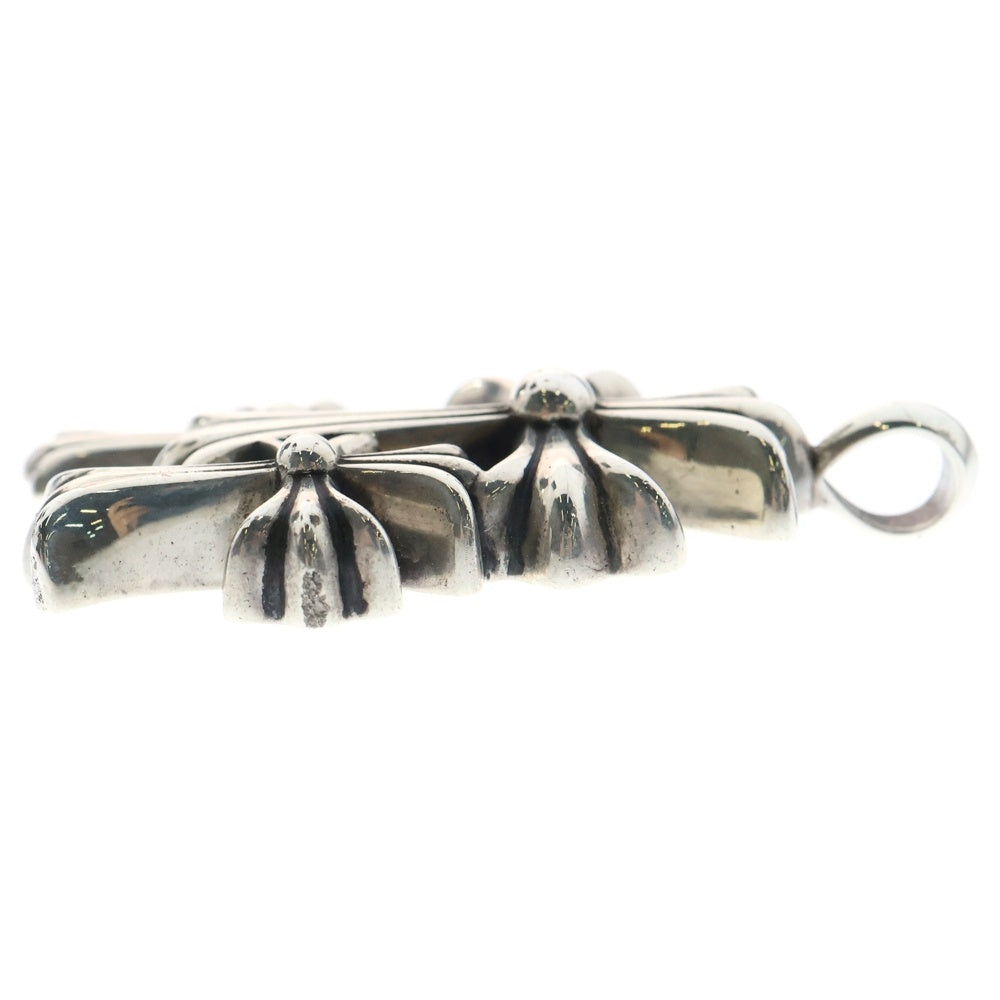 CHROME HEARTS(クロムハーツ) 3 CH CRS SML トリプルCHクロススモール ネックレストップ シルバー