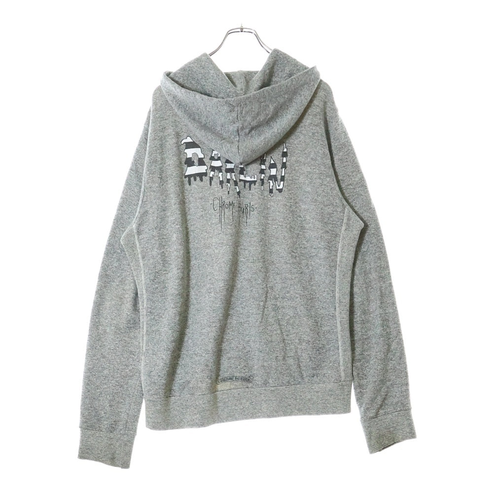 CHROME HEARTS(クロムハーツ) PPO DARLIN HD ZIP MATTY BOY バックプリント ダガー ジップアップパーカー グレー
