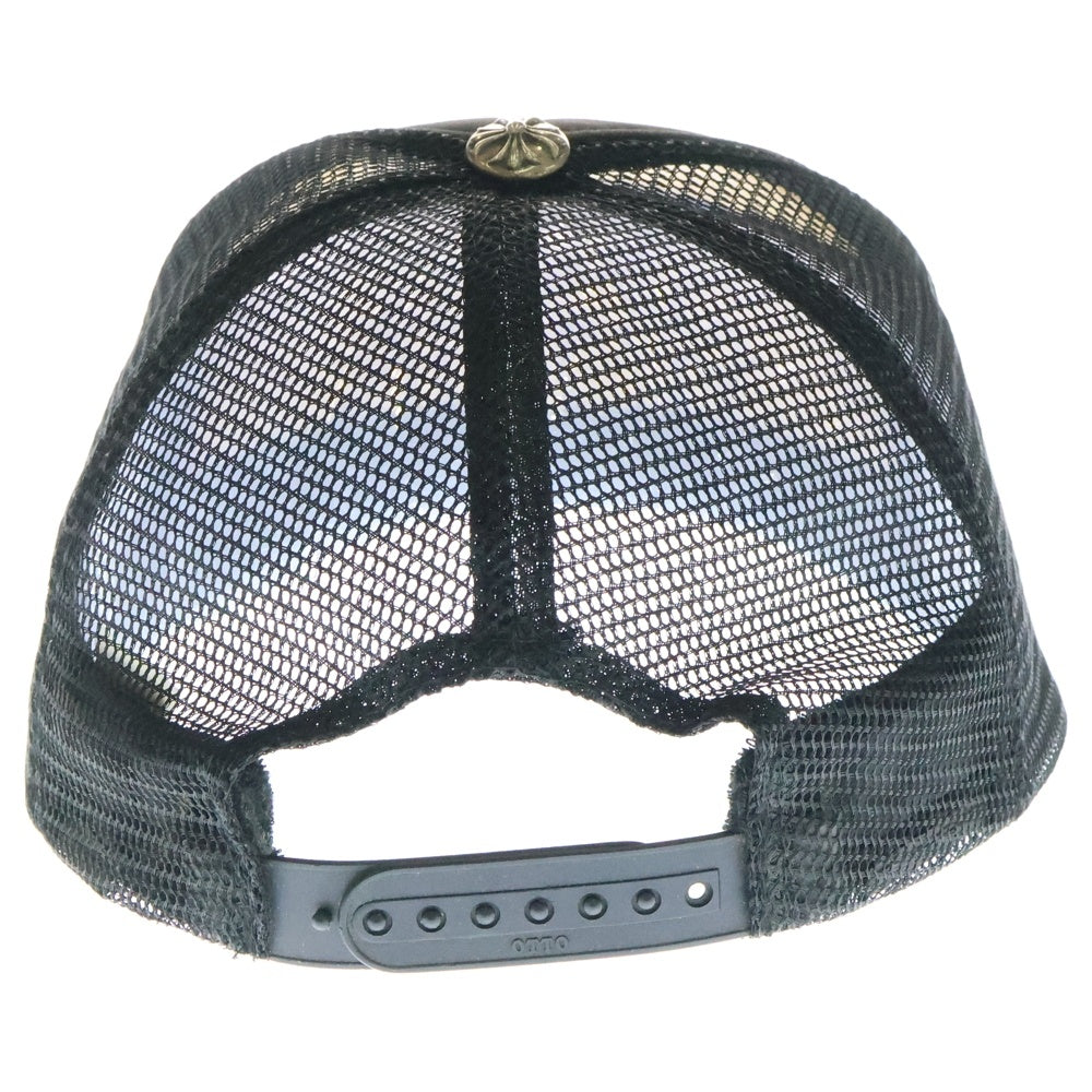 CHROME HEARTS(クロムハーツ) OLD CEMETERY CRS PATCH TRUCKER CAP オールドセメタリークロスパッチトラッカーキャップ 帽子 ブラック
