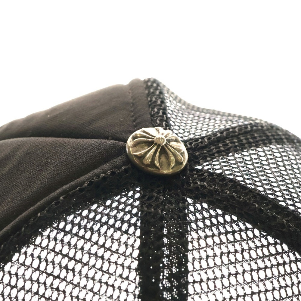 CHROME HEARTS(クロムハーツ) OLD CEMETERY CRS PATCH TRUCKER CAP オールドセメタリークロスパッチトラッカーキャップ 帽子 ブラック