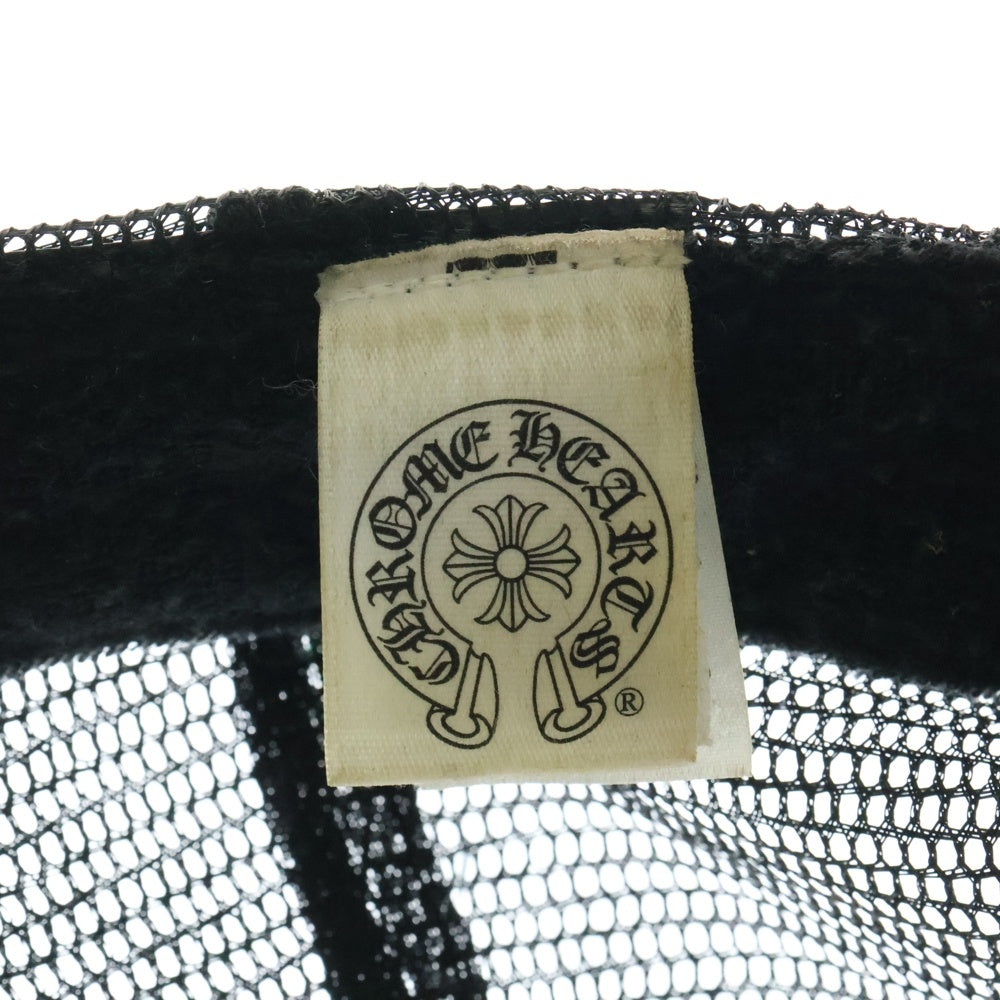 CHROME HEARTS(クロムハーツ) OLD CEMETERY CRS PATCH TRUCKER CAP オールドセメタリークロスパッチトラッカーキャップ 帽子 ブラック