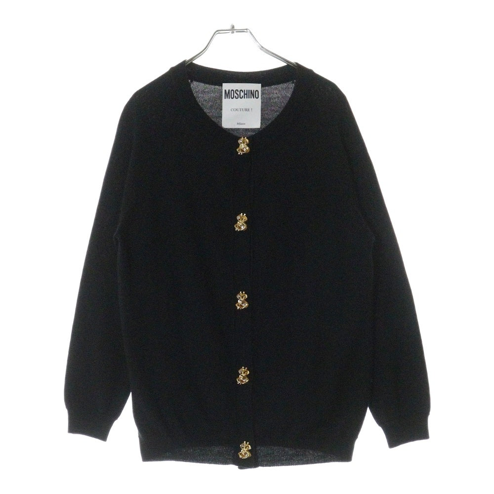 MOSCHINO(モスキーノ) Sボタン ニットカーディガン レディース ブラック KD7253300