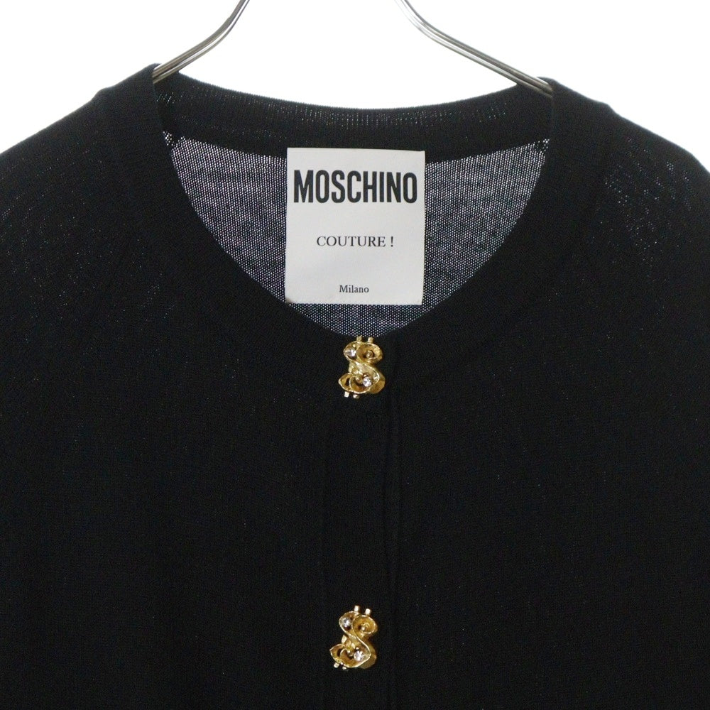 MOSCHINO(モスキーノ) Sボタン ニットカーディガン レディース ブラック KD7253300